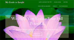 Desktop Screenshot of myguidetoinsight.com